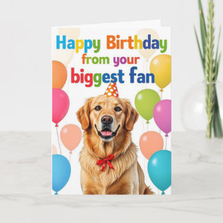 Lustiger Golden Retriever Hund Alles Gute zum Gebu Karte