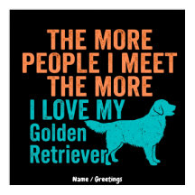 Lustiger Golden Retriever Vintage Grafikdesign