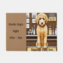 lustiger Goldendoodle-Hund neutral