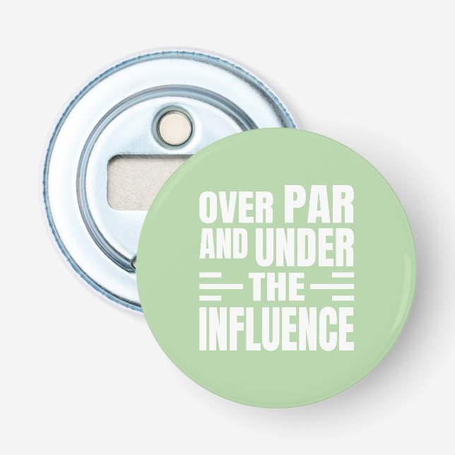 Lustiger Golf-Button-Flaschenöffner Flaschenöffner (Vorderseite)