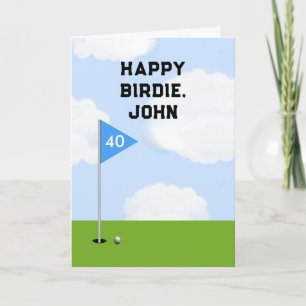 Lustiger Golf-Geburtstag Karte