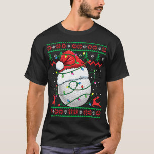 Lustiger Golf hässlicher Weihnachten Damen Herre T-Shirt