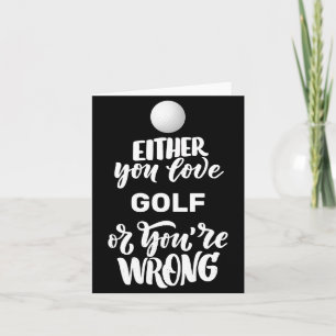 Lustiger Golf Liebt Golfen Golfer  Karte