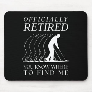 Lustiger Golf offiziell pensionierter Golfer Golfe Mousepad