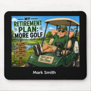 Lustiger Golf-Ruhestandsspruch für Golfer Mousepad