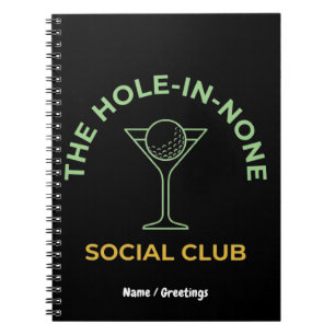 Lustiger Golf-Sozialclub Humor Hole-In-None Martin Notizblock