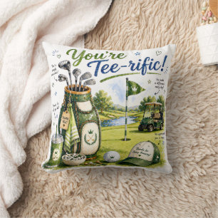Lustiger Golf-Spruch für Golfer-Heimdekoration Kissen