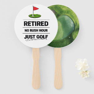 Lustiger Golf-Spruch Golf-Renteneintritt Fächer