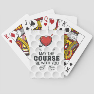 Lustiger Golf-Spruch LOVE für Golfer Spielkarten