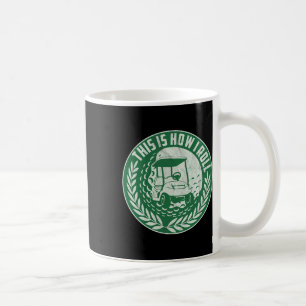 Lustiger Golf-Spruch So rolle ich Golfwagen Männer Kaffeetasse