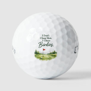Lustiger Golf-Spruch über einen Golfer Golfball