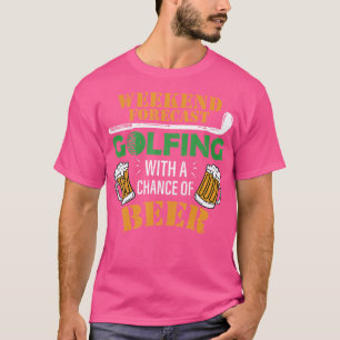 Lustiger Golf und Bier Golfen mit einer Chance auf T-Shirt