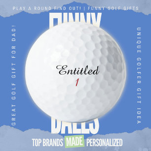 Lustiger Golf-Vater-Müll-Talk-anspruchsvolles Paro Golfball