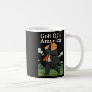Lustiger Golf Von Amerika Donald Trump Wortspiel Kaffeetasse