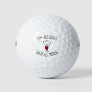 Lustiger Golfball