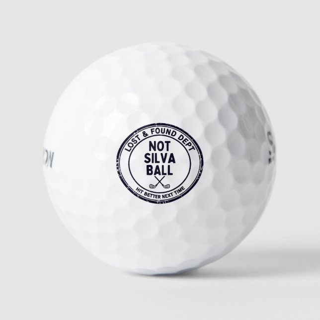 Lustiger Golfball-Geschenk für Silva  Golfball (Vorderseite)