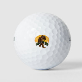 Lustiger Golfball-Jäger Bigfoot Golfbälle Gag-Gesc