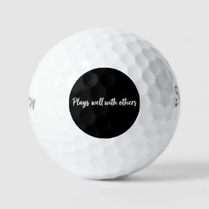 Lustiger Golfball – ‚Spielt gut mit anderen‘   Gol