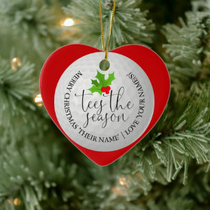 Lustiger Golfer Weihnachten Golf Geschenk Tees Die Keramik Ornament