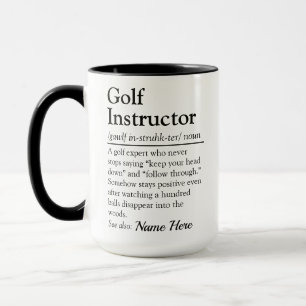 Lustiger Golflehrer Definition Personalisiertes Ge Tasse