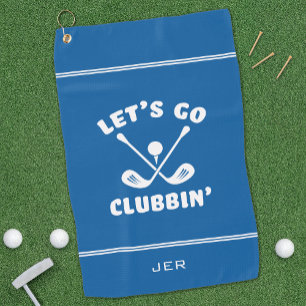Lustiger Golfschläger Humor Moderner Golfer Sport Golfhandtuch
