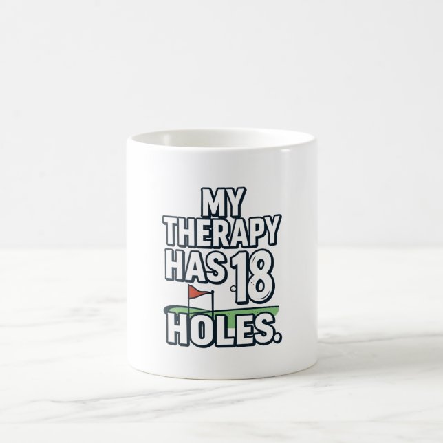 Lustiger Golfspruch für Golfer  Kaffeetasse (Mittel)