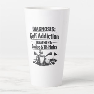 Lustiger Golfspruch für Golfer  Milchtasse