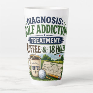 Lustiger Golfspruch für Golfer Milchtasse