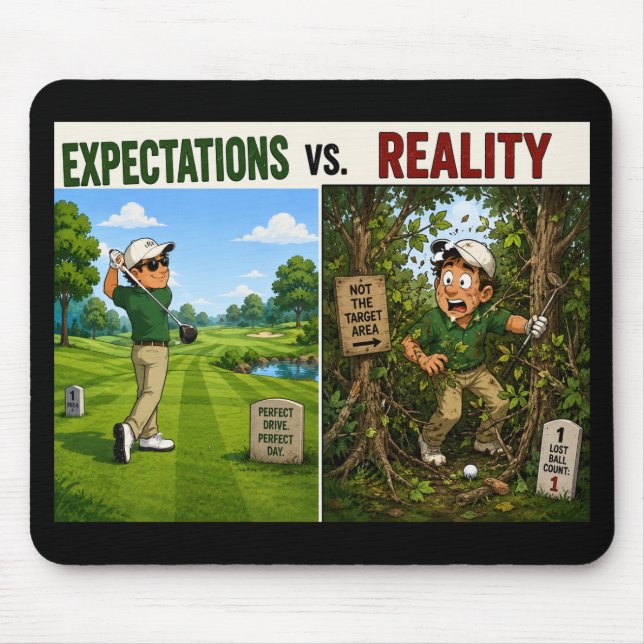 Lustiger Golfspruch für Golfer Mousepad (Vorne)