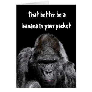 Lustiger Gorilla Banane In Deiner Tasche Humor Gru