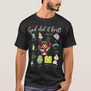 Lustiger Gott hat es zuerst gemacht 67 Meme Jesus T-Shirt
