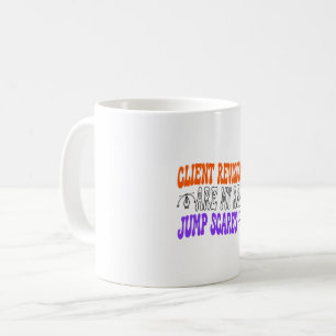 Lustiger Grafikdesigner Halloween Client Revisions Kaffeetasse