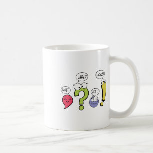 Lustiger Grammatiklehrer Interpunktion Wart Was St Kaffeetasse
