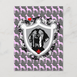 Lustiger Great Dane Ilios Postkarte