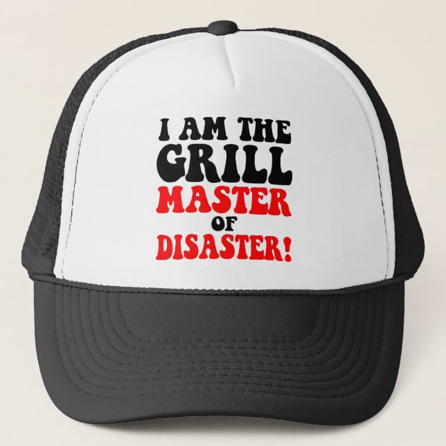 Lustiger Grill Truckerkappe (Vorderseite)