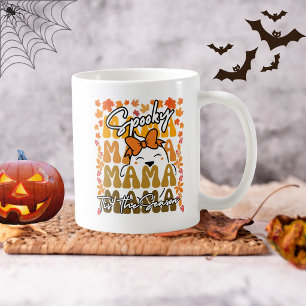 Lustiger Groovy Halloween Mama Süßer Geist Herbst Kaffeetasse