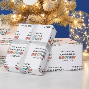 Lustiger großartiger Bruder Geschenk für den bes Geschenkpapier
