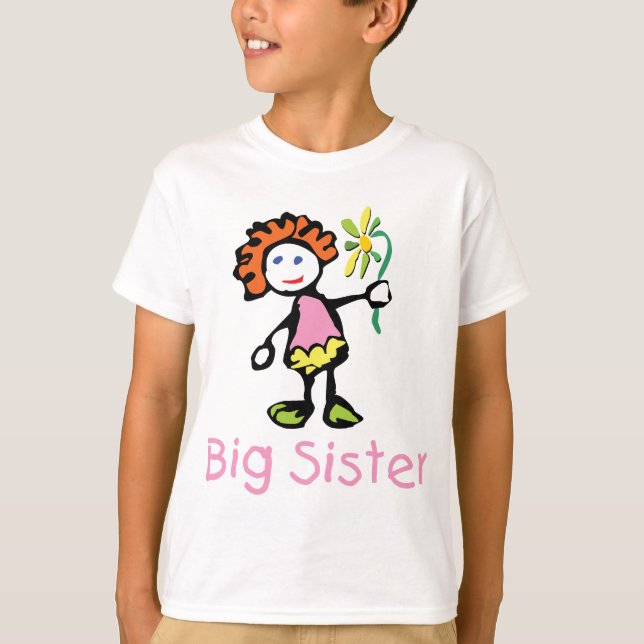 Lustiger große Schwester-T - Shirt (Vorderseite)