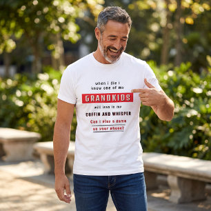 Lustiger Großeltern-Spruch Sarg Enkelkinder T-Shirt