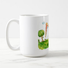 Lustiger großer Hasenbecher - Frecher Cartoon-Hase Kaffeetasse