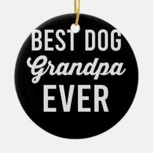 Lustiger Großhund Opa Oma Hunde Liebhaber  Keramik Ornament