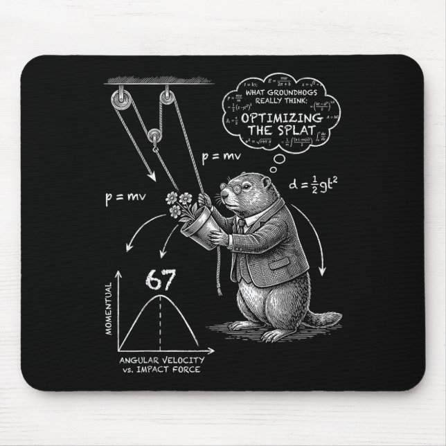 Lustiger Groundhog Day 67 Meme Was Erdhörnchen Wir Mousepad (Vorne)