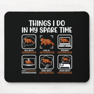 Lustiger Groundhog-Liebhaber Woodchuck Ground Hog Mousepad