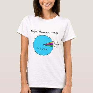 Lustiger grundlegender Mensch braucht (90% T-Shirt