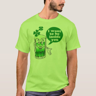 Lustiger grüner Bier-Tag T-Shirt