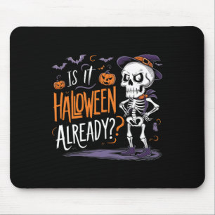 Lustiger gruseliger Skelett-Geist Ist Halloween sc Mousepad