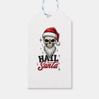 Lustiger Gruß an den Weihnachtsmann Totenkopf Skel Geschenkanhänger