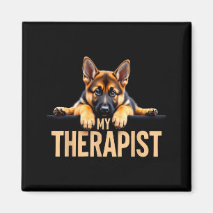 Lustiger Gsd Shep Welpe Mein Therast Deutscher Sch Magnet