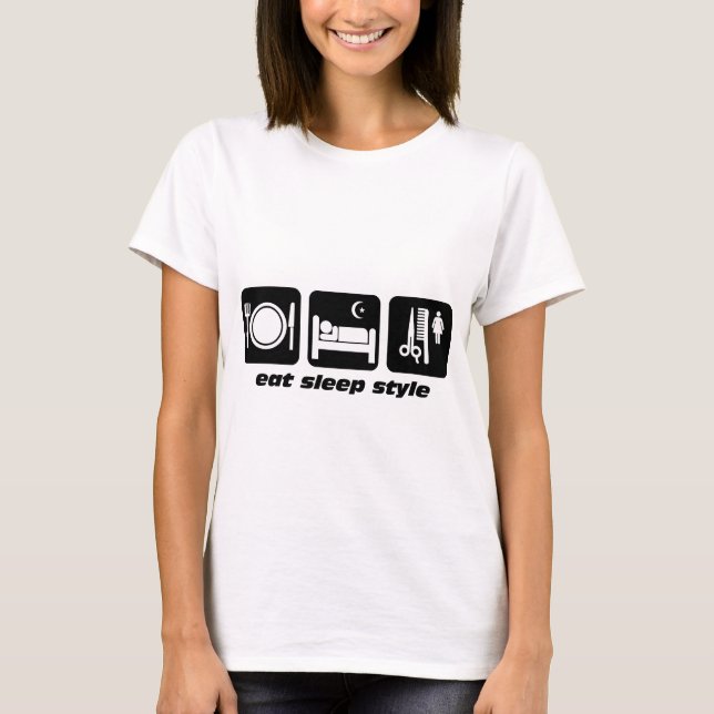 Lustiger Haar-Stylist T-Shirt (Vorderseite)