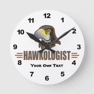 Lustiger Habicht Habichte Runde Wanduhr